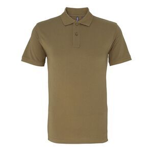 Asquith & Fox Mens Plain Polo Shirt / Khaki